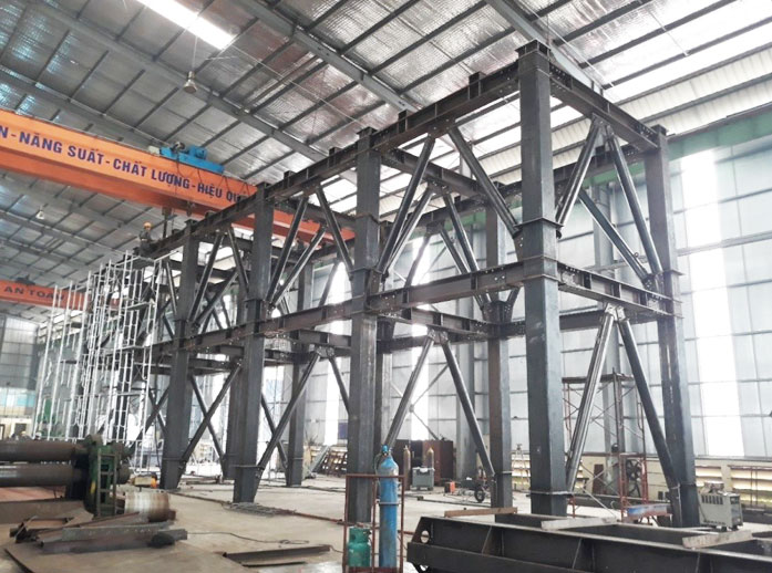 Hệ khung đỡ phễu